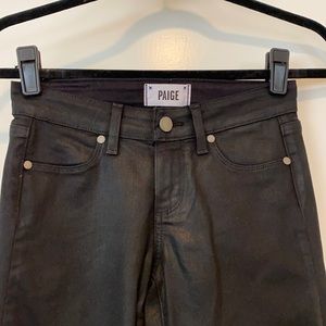 Paige Denim Verdugo Ultra Skinny - black waxed- 24